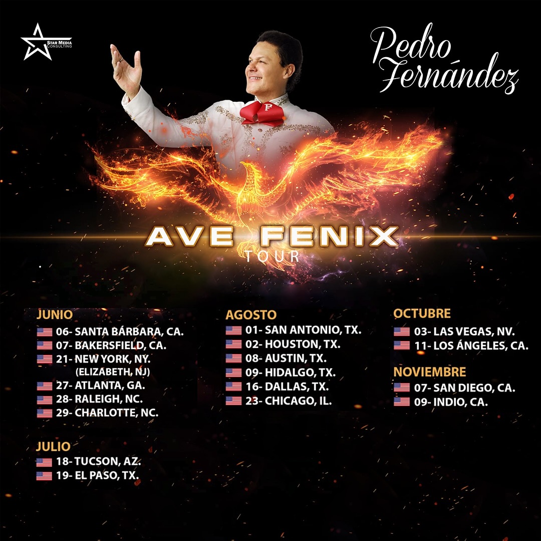 Pedro Fernández Ave Fénix Tour Poster 2026